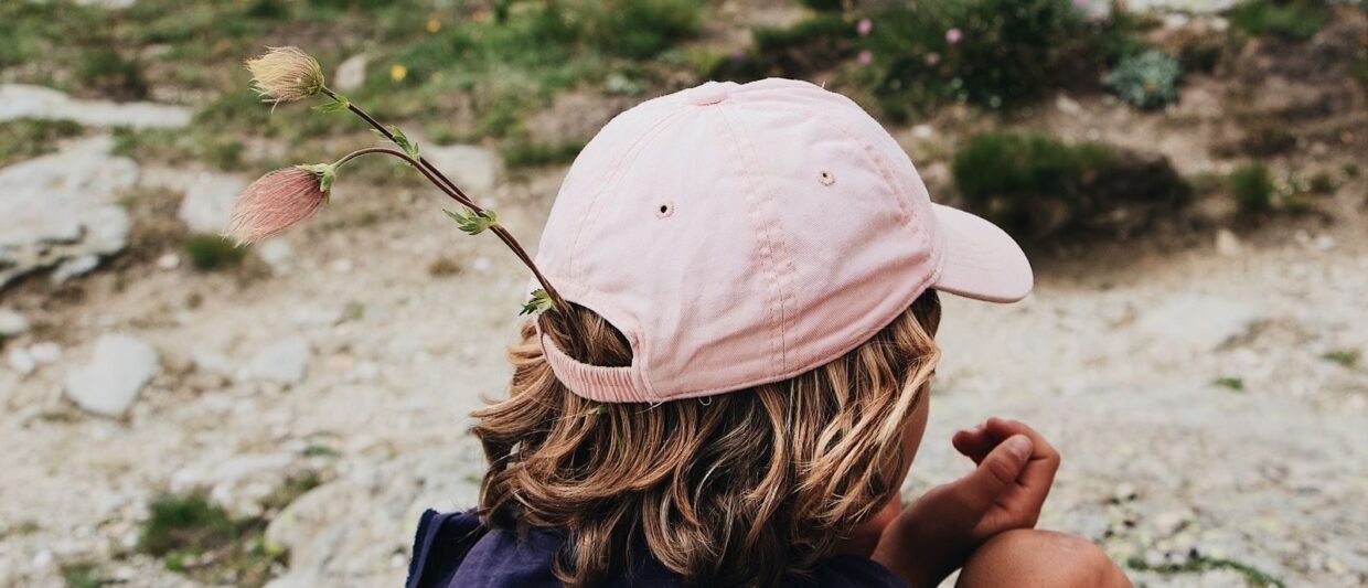 pink fitted cap