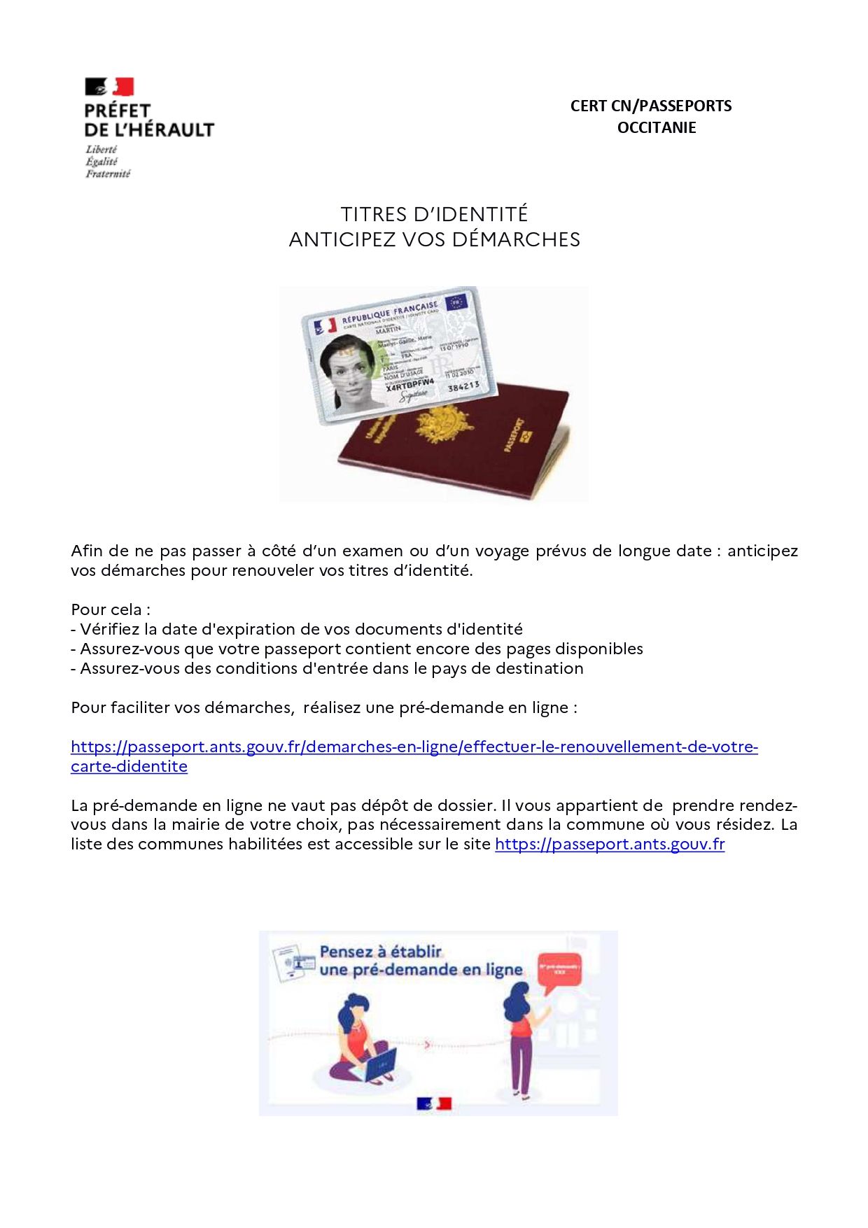 Cni et passeport (rendezvous)