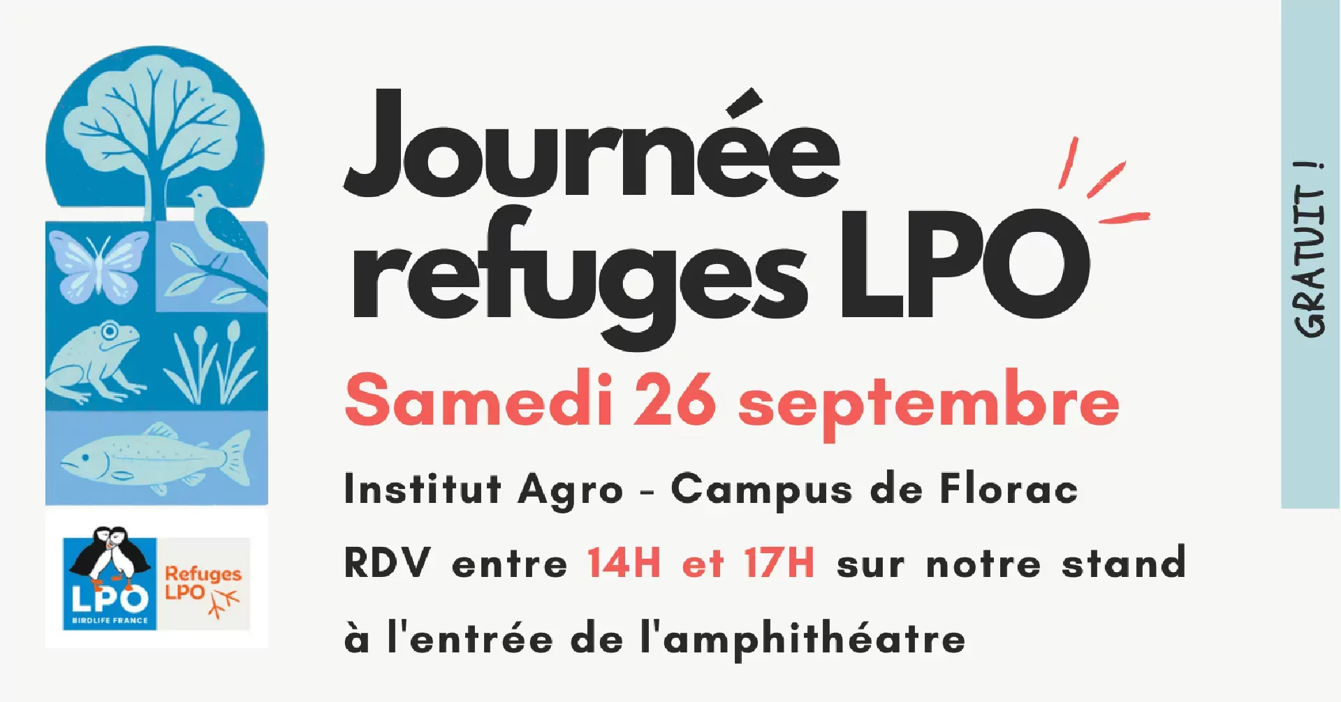 Affiche de la Journée des refuges LPO